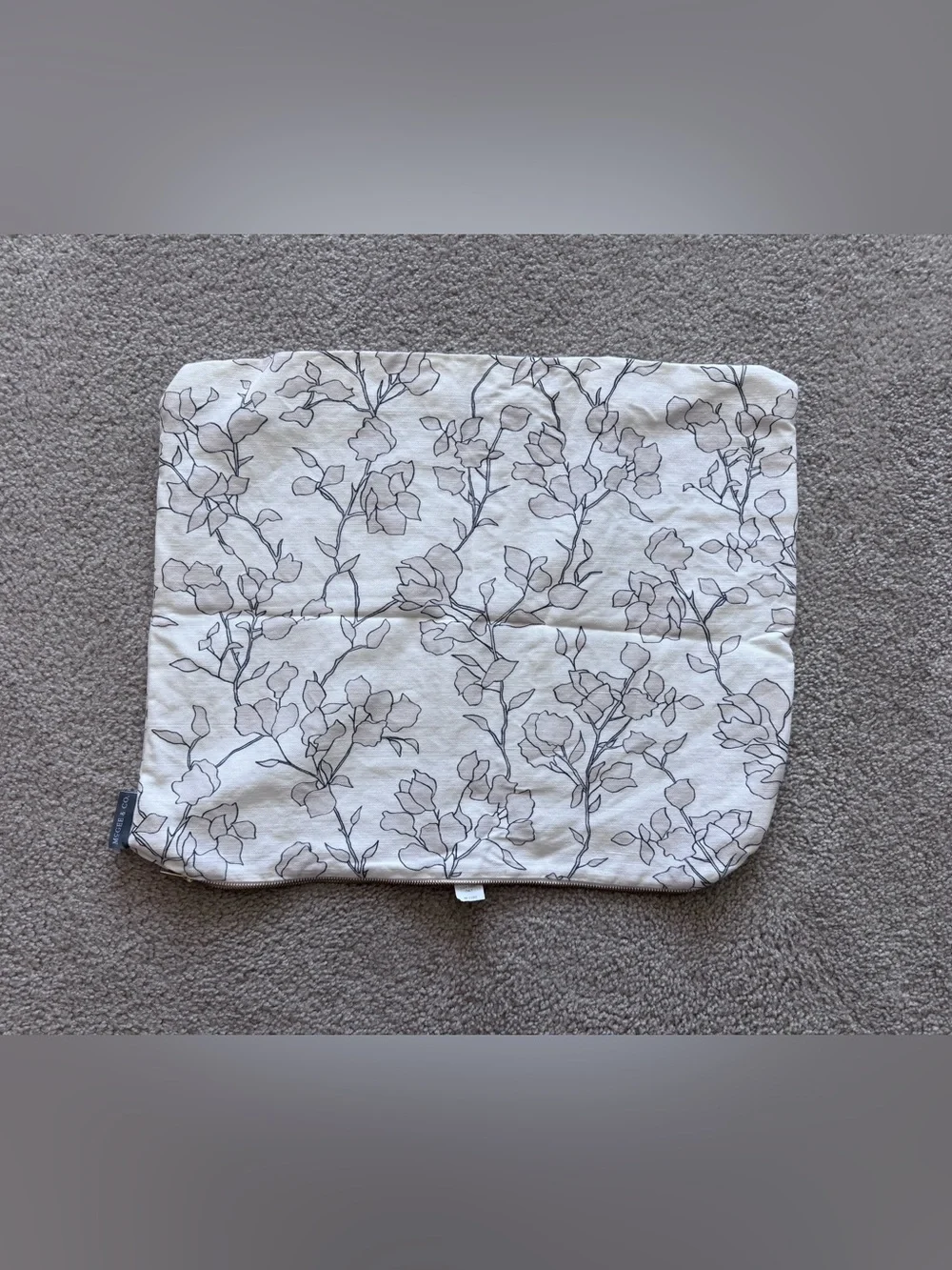 McGee Co Blair Floral Sketch Pillow Cover